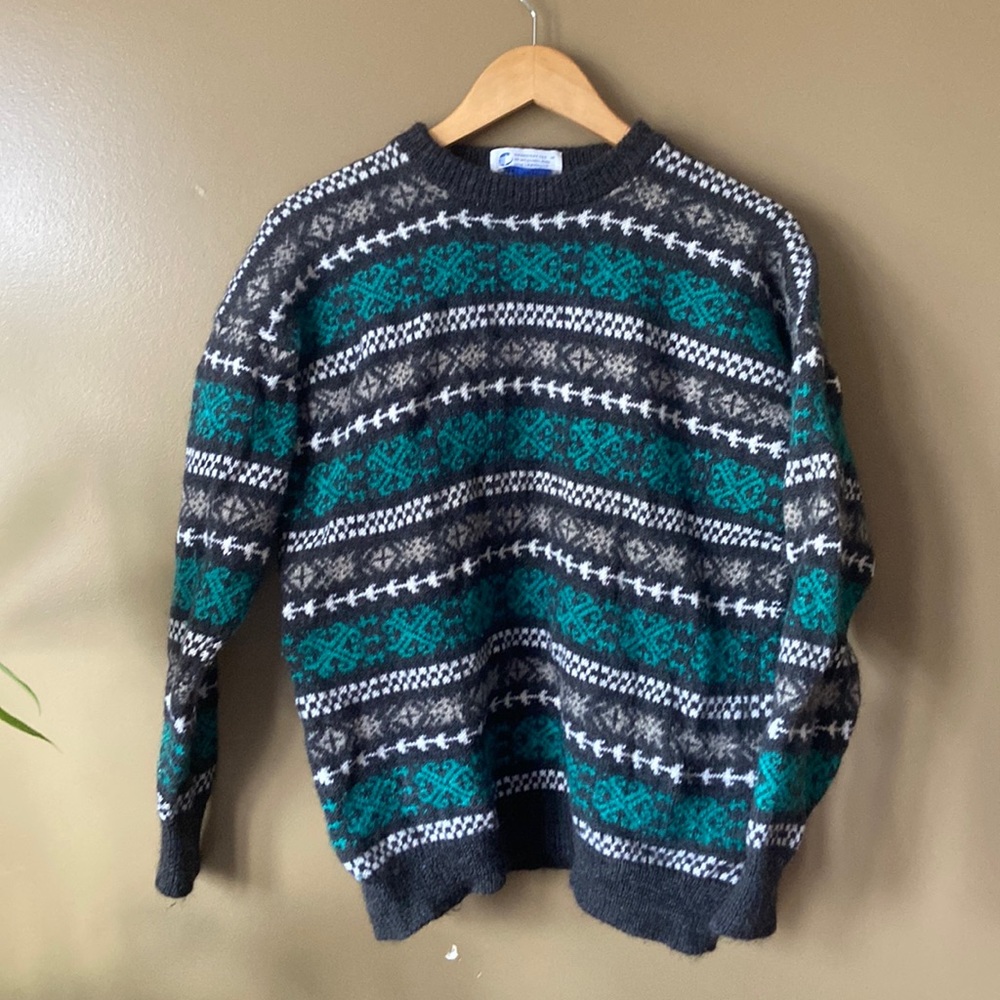 100% wool handmade sweater